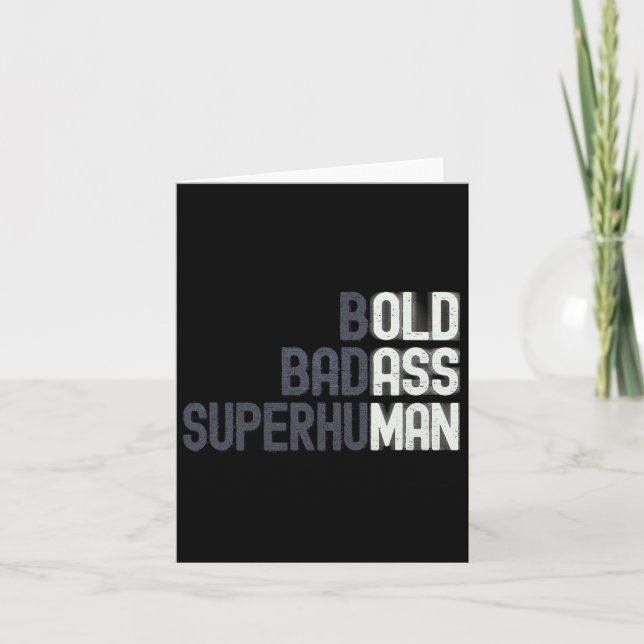 Funny Old Man Saying Gag Gift Birthday For Dad Fat Card (Front)