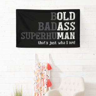 Funny Old Man Saying Gag Gift Dad Fathers Day Banner