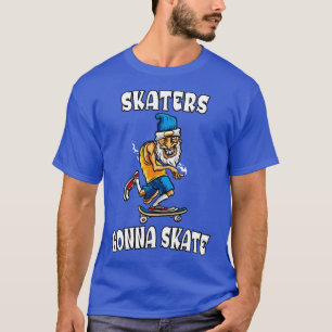 Funny Old Man Skateboarding Grandpa T-Shirt