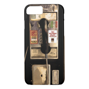 Funny Old Pay Phone iPhone 8/7 Case