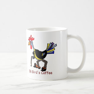 Funny Old Rooster on Mug: "Old Bird's Coffee" Coffee Mug