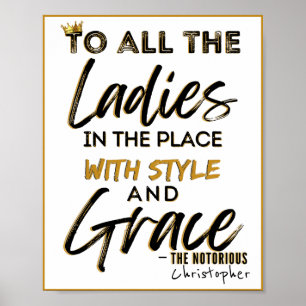 Funny Old School 90's Hip Hop Birthday/Baby Shower Poster