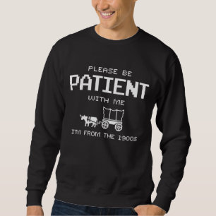Funny Old-Soul Vintage Wagon Meme Design Sweatshirt