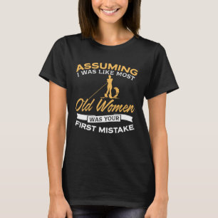 Funny Old Women Water Skiing Lovers T-Shirt