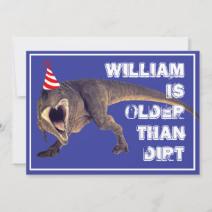 Funny Older Than Diirt T-Rex  Invitation