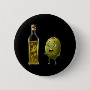 Funny Olive Oil Ghost Horror Humour Halloween Cost 6 Cm Round Badge