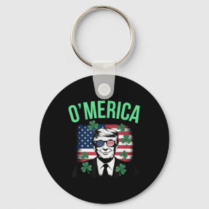 Funny Omerica American Flag Donald Trump St Key Ring