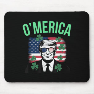 Funny Omerica American Flag Donald Trump St Mouse Pad