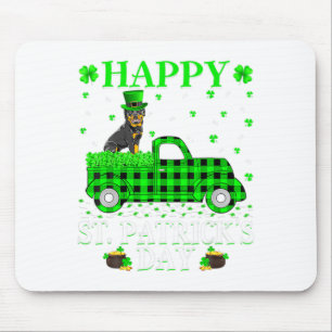 Funny On A Diet And Irish St Patricks Day Shamrock Mouse Pad