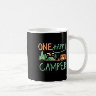 Funny One Happy Camper Summer Vacation Matching Fa Coffee Mug