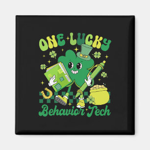 Funny One Lucky Behaviour Tech St Patricks Day A R Magnet