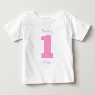 Funny One Year Old Baby Girl 1st Birthday Party Baby T-Shirt