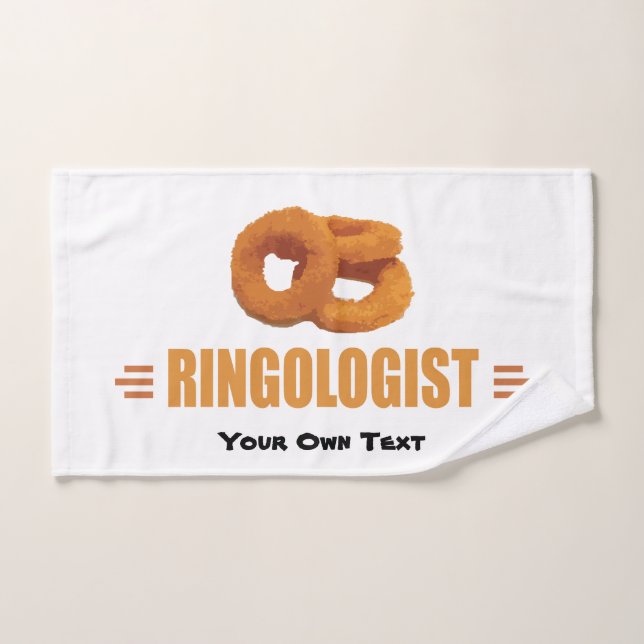 Funny Onion Rings Lover's Hand Towel (Hand Towel)