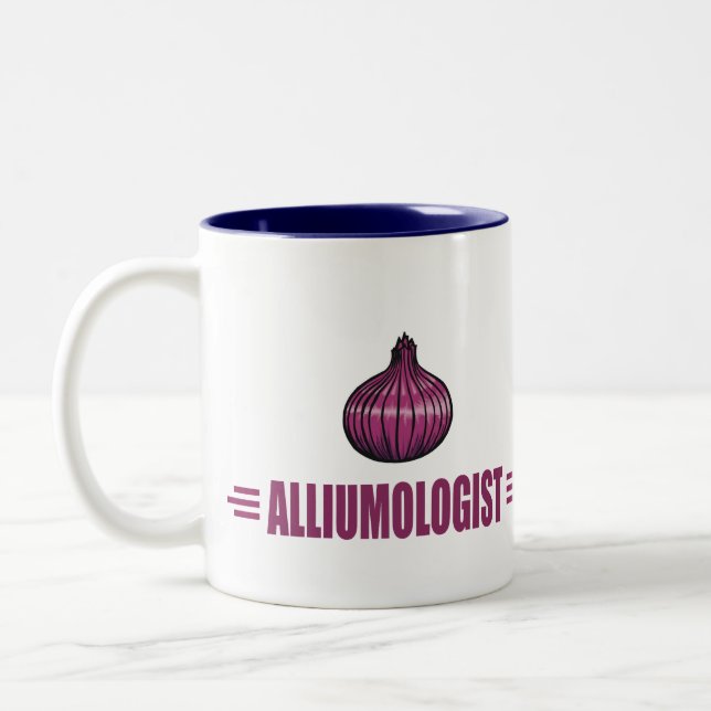 Funny Onions Two-Tone Coffee Mug (Left)