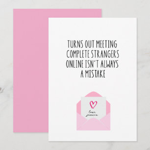 Funny Online Dating Valentine’s Day Card