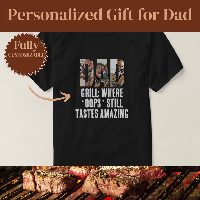 Funny Oops Grill Dad T-Shirt (Funny Oops Grill Dad T-Shirt)