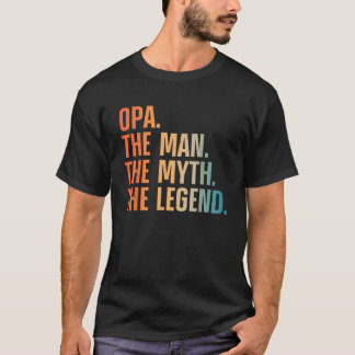 Funny Opa Design For Grandpa Grandfather From Gran T-Shirt