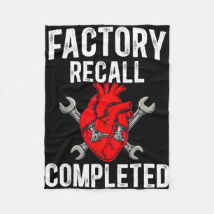 Funny open heart surgery for factory recall fleece blanket