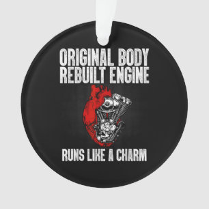 Funny Open Heart Surgery Recovery Survivor Gift Me Ornament