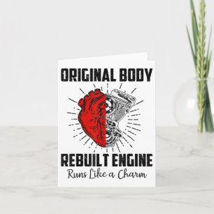 Funny Open Heart Surgery Recovery Survivor Gifts M Card