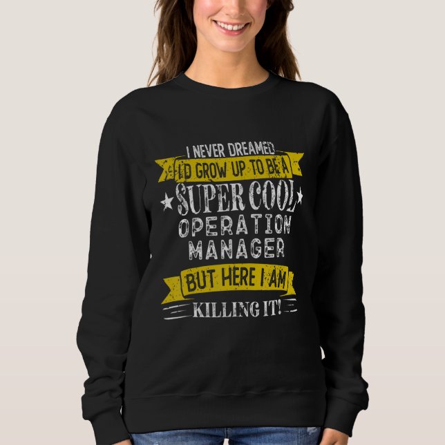 Funny Operation Manager Shirts Job Title Professio (Front)