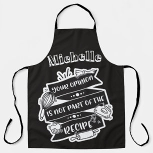 Funny Opinion/Recipe Apron