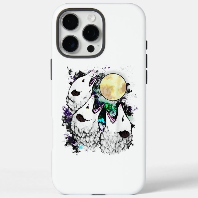 Funny Opossum Moon Cute Screaming Possum Case-Mate iPhone Case (Back)