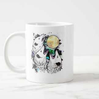 Funny Opossum Moon Cute Screaming Possum Large Coffee Mug