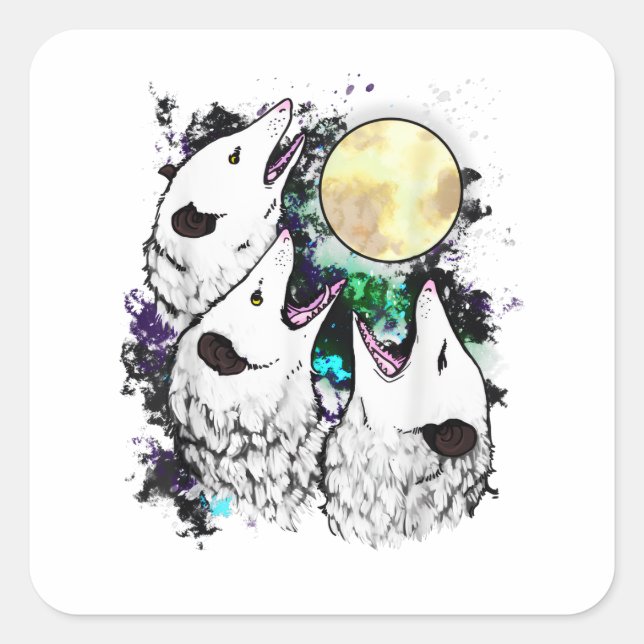 Funny Opossum Sticker | Cute Screaming Possum (Front)