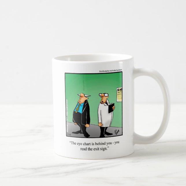 Funny Optometrist Humour Coffee Mug Gift (Right)