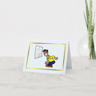 Funny Optometry Day Greeting Card with Eye Chart
