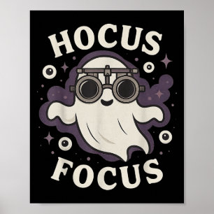 Funny Optometry Hocus Focus Soky Optometrist Hallo Poster