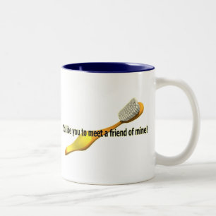 Funny Oral Hygiene Humour Two-Tone Coffee Mug