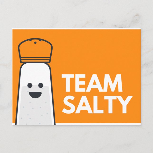 Funny Orange and White Postcard (Front)