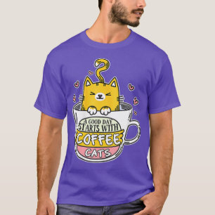 Funny Orange Cat Coffee Mug Cat Cute Cat Lovers Gi T-Shirt