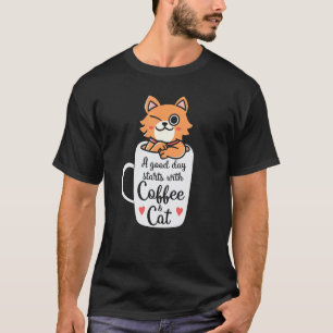 Funny Orange Cat Coffee Mug - Cat Lover Gifts T-Shirt