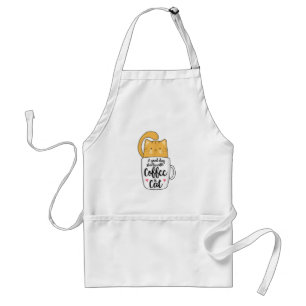Funny Orange Cat Coffee Mug Cat Lover  Standard Apron