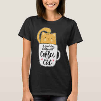 Funny Orange Cat Coffee Mug Cat Lover T-Shirt
