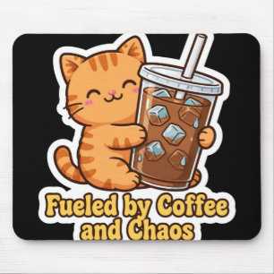 Funny Orange Cat Mouse Pad