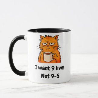Funny Orange Cat Mug