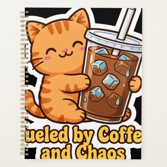 Funny Orange Cat Planner (Front)