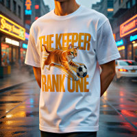 Funny Orange Cat Soccer Goalkeeper Gift