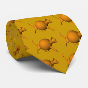 Funny Orange Cat Tie