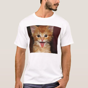 Funny Orange kitty face T-Shirt