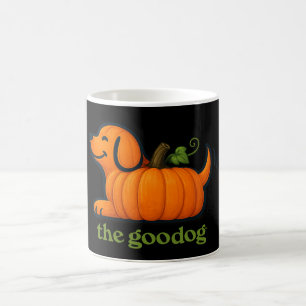 Funny Orange Pumpkin Fall Dog Lover Coffee Mug