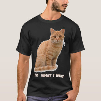 Funny Orange Tabby Cat Lovers Gifts T-Shirt