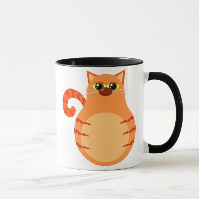 Funny Orange Tabby Cat Mug (Right)