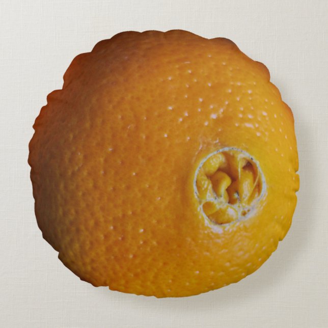 Funny Orange throw pillow (Front)