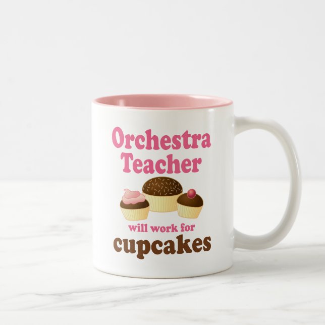 Funny Orchestra Teacher Two-Tone Coffee Mug (Right)