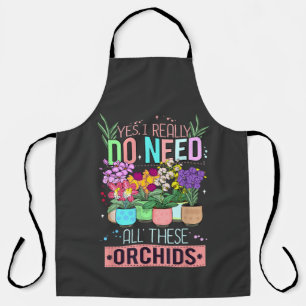 Funny Orchid Plant Lover Apron